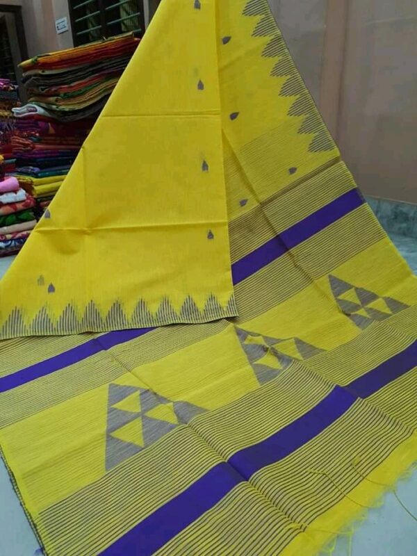 Handloom Ghicha Temple Saree