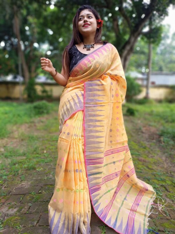 Handloom Temple Butta Saree