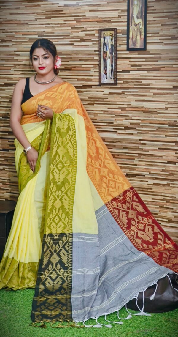 Handloom Karat Khadi Saree